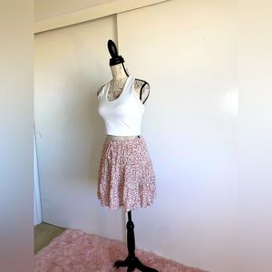 Floral mini skirt